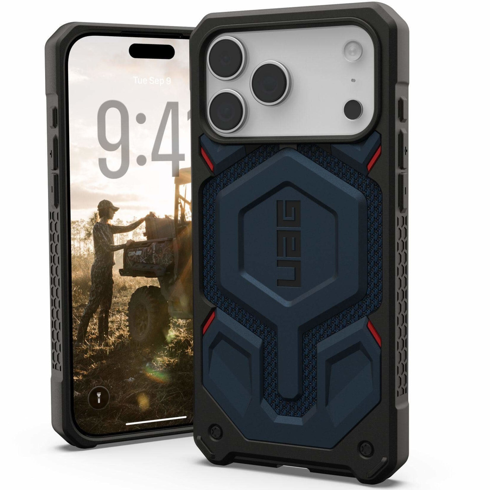 Etui Urban Armor Gear do iPhone 17 Pro Max, Monarch Pro Kevlar MagSafe, Kevlar Mallard