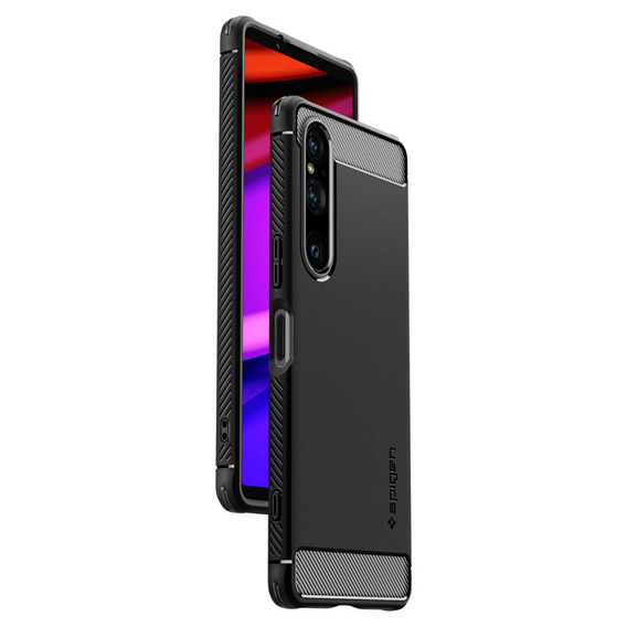 Etui Spigen do Sony Xperia 1 V, Rugged Armor, czarne