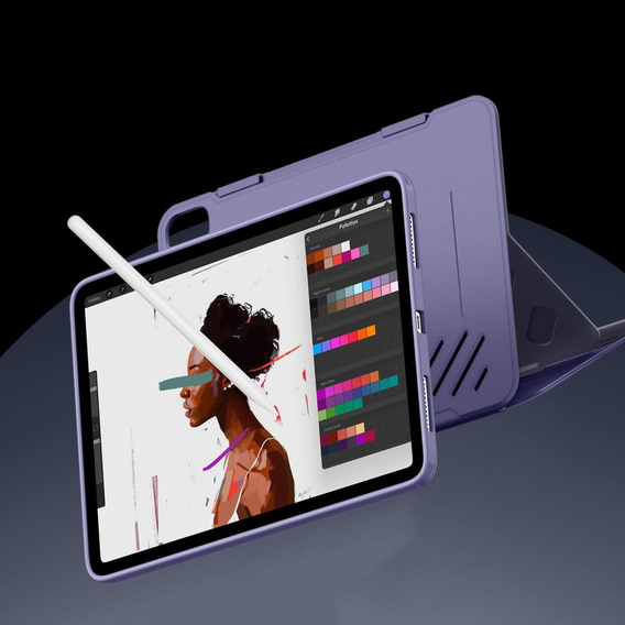 Etui do iPad Air 11" 2025/2024 (7/6 gen.) / Air 10.9" 2022/2020 (5/4 gen.), ESR Shift Magnetic, Fioletowe