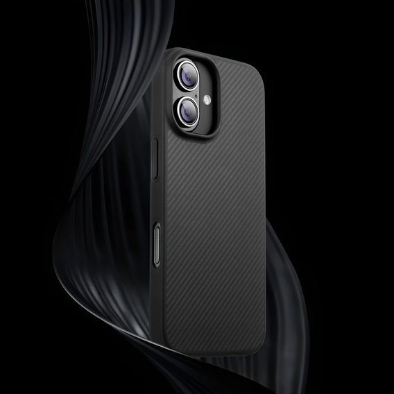 Etui do iPhone 16, Aramid Fiber Cover, czarne