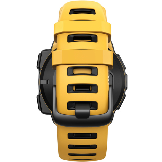 Pasek silikonowy dwukolorowy do Garmin Instinct – żółto-czarny