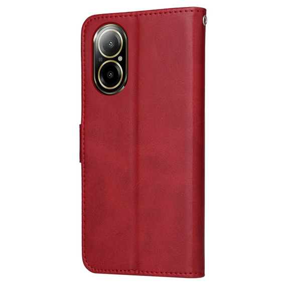 Etui z klapką do Realme C67, Leather Wallet, czerwone