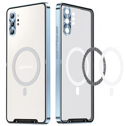 Etui z ochroną aparatu do Samsung Galaxy Note 10+ Plus, CamShield MagSafe, przezroczyste / niebieskie