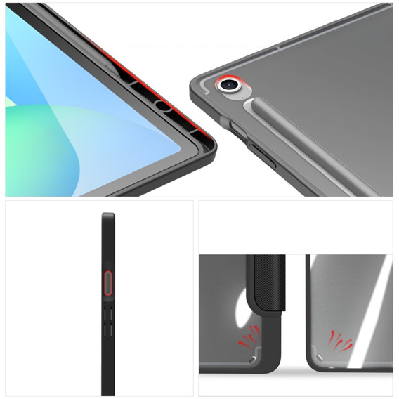 Etui Dux Ducis Toby Series do Samsung Galaxy Tab S10 FE+ Plus – czarne