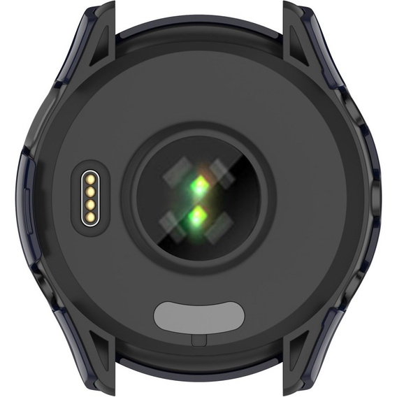 2w1 Etui + Szkło Hartowane do Garmin Forerunner 265, Granatowe