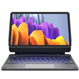 Etui z klawiaturą do Samsung Galaxy Tab S7 / S8, Dexnor Magnetic Keyboard Touchpad, czarne