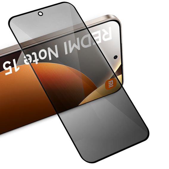 2x Szkło Prywatyzujące do Xiaomi Redmi Note 15 Pro 4G, ERBORD Anti-Spy Hartowane