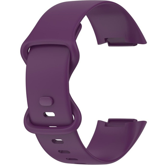 Pasek silikonowy do Fitbit Charge 5, Fioletowy
