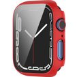 2w1 Etui + Szkło Hartowane do Apple Watch 7/8/9 41MM, Czerwone