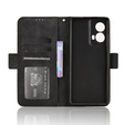 Etui z klapką do Motorola Moto G85, Card Slot, czarne