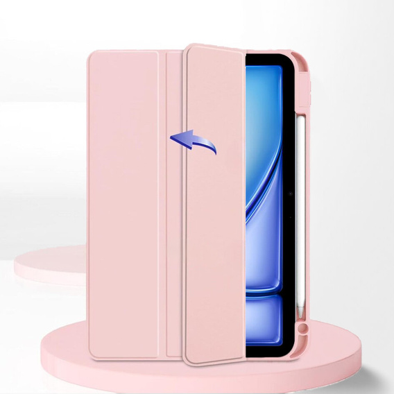 Etui do iPad Air 13" 2025/2024 (7/6 gen.), Smartcase Hybrid, z miejscem na rysik, różowe