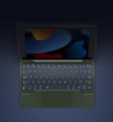 Etui z klawiaturą do iPad 10.2" 2021/2020/2019 (9/8/7 gen.), Dexnor Magnetic Keyboard Touchpad, zielone