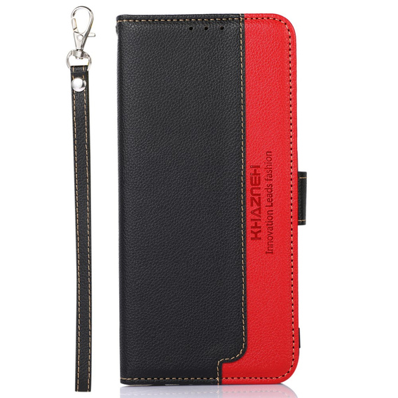 Etui Wallet do Motorola Moto E20/E30/E40, KHAZNEH, Dual Color, Black