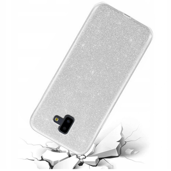 Etui Glitter Case do Samsung Galaxy J6+ Plus, Silver