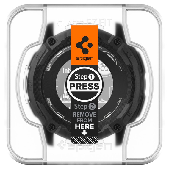 2x Szkło Hartowane Spigen do Garmin Instinct 2x Solar, Glas.TR "EZ FIT", Clear