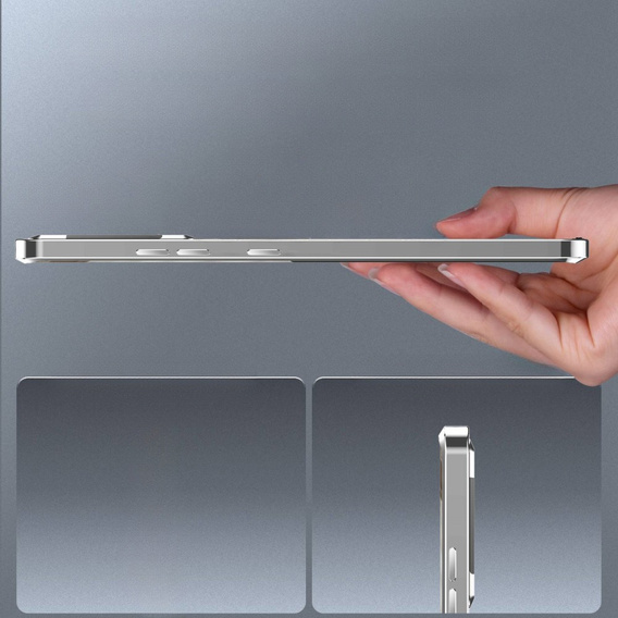 Etui z ochroną aparatu do Samsung Galaxy S20 FE, CamShield MagSafe, przezroczyste / srebrne