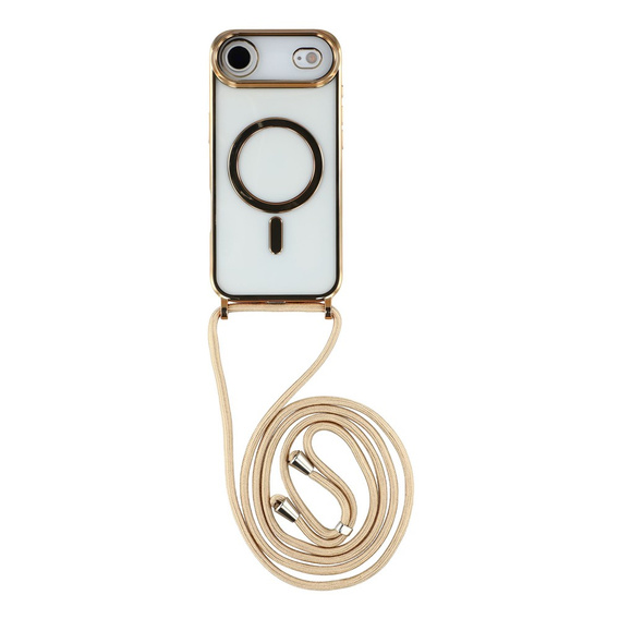 Etui do iPhone Air, Electro MagSafe, złote + Smycz