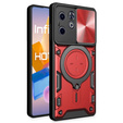 Etui pancerne do Infinix Hot 40i, CamShield Slide, czerwone