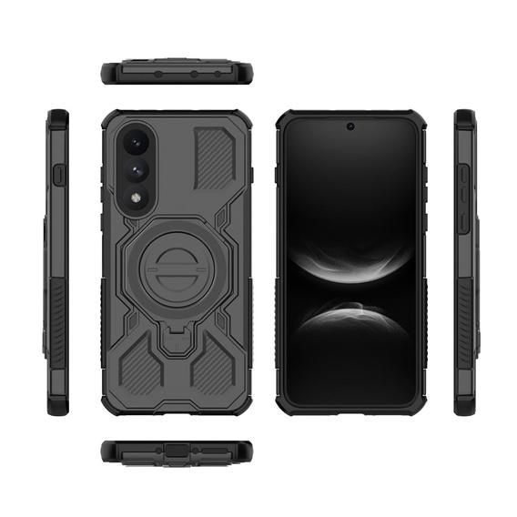 Magnetyczne etui do OnePlus Nord 5 z podstawką - czarne