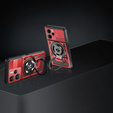 Etui Magnetyczne z Podstawką do Xiaomi Redmi Note 14 4G – Czerwone