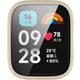 2w1 Etui + Szkło Hartowane do Xiaomi Redmi Watch 3 Active, Beżowy