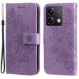 Etui z klapką do Xiaomi Redmi Note 13 5G, Mandala, fioletowe