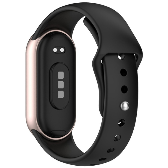 Pasek Silikonowy do Xiaomi Smart Band 10 / 9 / 8, Czarny