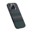 Etui BENKS Kevlar do iPhone 16 Pro Max, Magnetic Armor Pro Aurora 600D BC66, do MagSafe, zielone