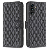 Etui z klapką do Samsung Galaxy A56, Wallet, BINFEN COLOR, czarne