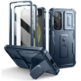 Etui pancerne do Samsung Galaxy S24 Plus, Dexnor Full Body (Two Frames), granatowe