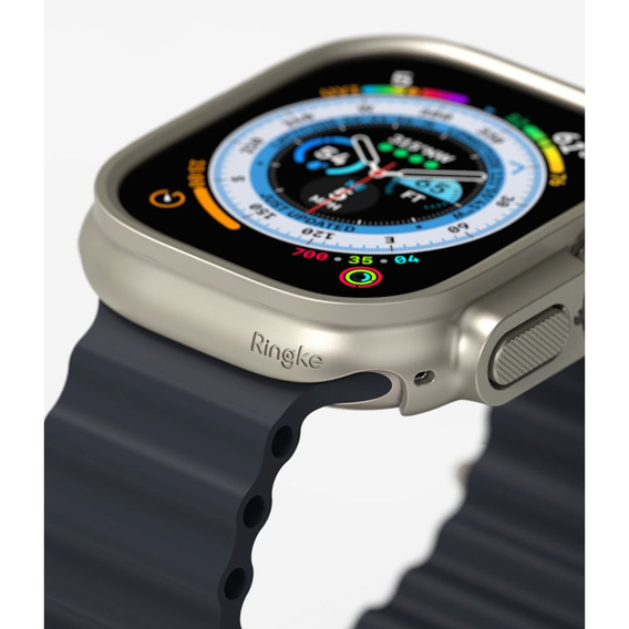 Etui Ringke do Apple Watch Ultra 1/2/3 49mm, Slim, 2-Pack, Clear / Titanium Grey
