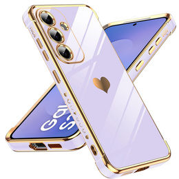 Etui do Samsung Galaxy S25 FE, Electro heart, fioletowe