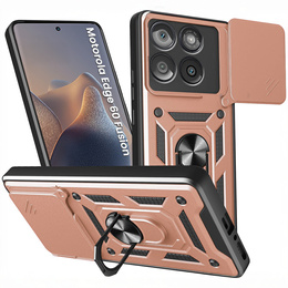 Etui pancerne do Motorola Edge 60 / 60 Fusion, CamShield Slide, różowe
