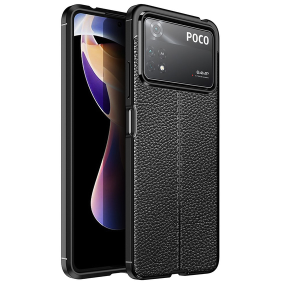 Etui Football Grain TPU Case Xiaomi Poco X4 Pro 5G - Black