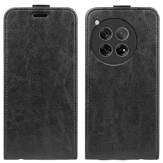 Etui z klapką do OnePlus 12 5G, Flip, czarne