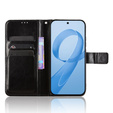 Etui z klapką do Xiaomi Poco F8 Pro, Crazy Horse Wallet, czarne