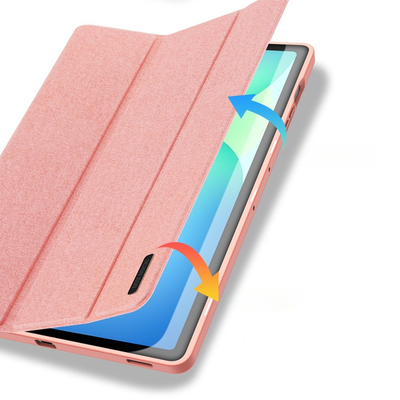Etui Dux Ducis Domo Series do Samsung Galaxy Tab S10 FE+ Plus – różowe