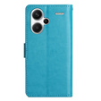 Etui z klapką do Xiaomi Redmi Note 13 Pro+, Butterfly, niebieskie