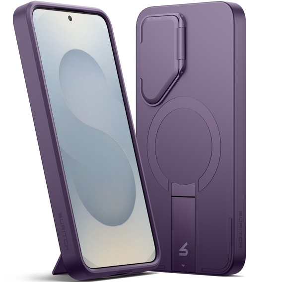 Etui do Samsung Galaxy S25+ Plus, Suritch Shockproof, do MagSafe, fioletowe