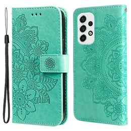 Etui z klapką do Samsung Galaxy A53 5G, Mandala, zielone