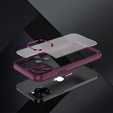 Etui do iPhone 12 Pro Max, ERBORD Impact Guard, bordowe
