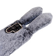 Etui do Samsung Galaxy S25 Ultra, Bunny Ears Furry, szare