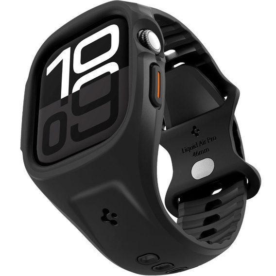 Spigen Liquid Air Pro – Pasek i Etui do Apple Watch 10/11 46 mm – Matte Black