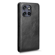Etui do Motorola Edge 50 Neo / ThinkPhone 25 5G z pionową klapką i kieszenią na kartę – czarne