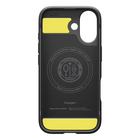 Etui Spigen do iPhone 17, Rugged Armor MagSafe, Matte Black