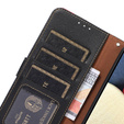 Etui Wallet do Motorola Moto E20/E30/E40, KHAZNEH, Dual Color, Black