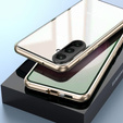 Etui do Samsung Galaxy A26 5G, Magnetic Dual Glass, złote