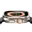 Szkło Hartowane z Ramką do Apple Watch Ultra 1/2/3 49mm, Tytanowe