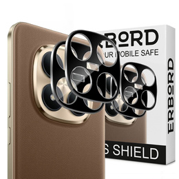 2x Szkło hartowane na aparat ERBORD do Xiaomi Redmi Note 15 Pro Plus 5G / Poco M8 Pro 5G, Czarne