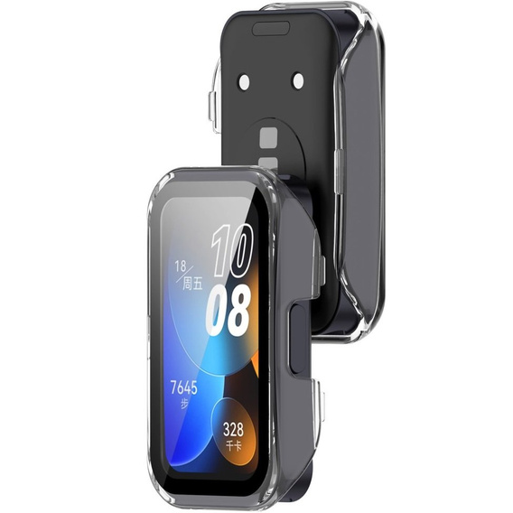 2w1 Etui + Szkło Hartowane do Huawei Band 8 / Huawei Band 9 / Huawei Band 10, Przezroczyste